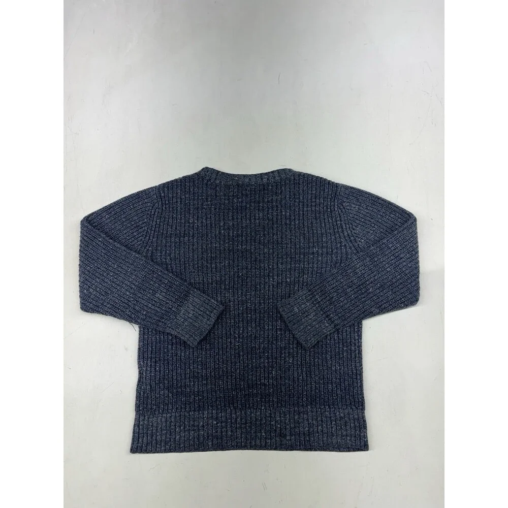 GAP Chunky Knit Ribbed Sweater Pullover Heavyweight Blue Unisex Kids 5T